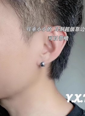 磨砂光面925纯银素银宽小耳扣
