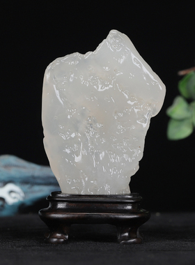 《水晶冻原石》寿山水晶冻石 凝结通透 石质干净 可雕刻手把件
