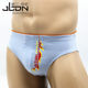 Stretch cotton printed youth fashion lycra briefs