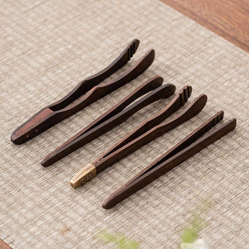 黑檀实木纯铜茶夹功夫茶具茶道零配件茶杯夹子金属镊子洗杯茶夹子,淘宝优惠券,粉丝福利购,淘宝优惠卷