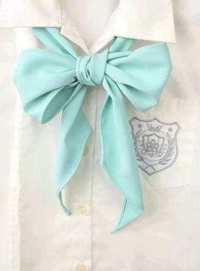 JK免打蝴蝶结纯色手打巾直条巾长条日系制服领花水手服配饰学院风