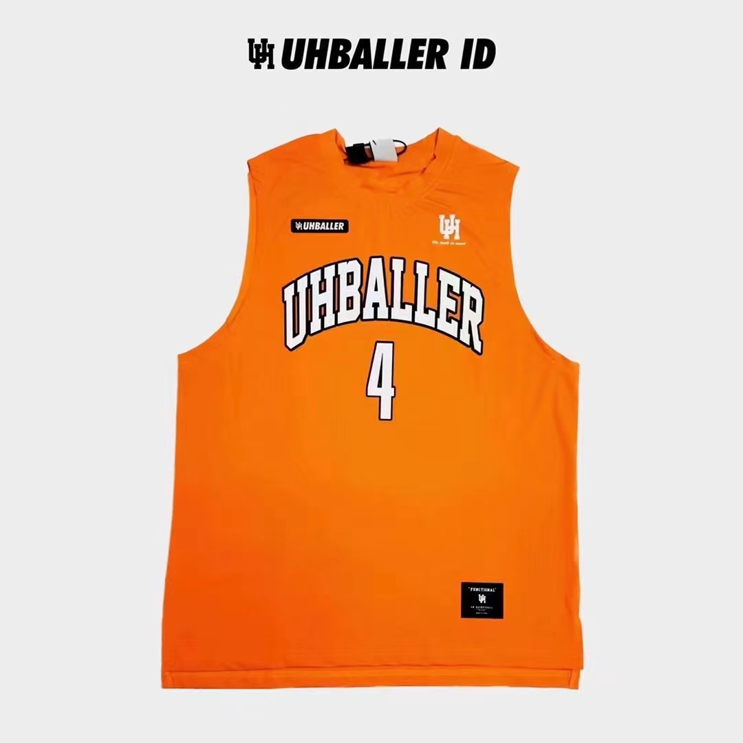 UH美式速干篮球训练服背心短袖球衣套装个性DIY印制图案定制球服-图3