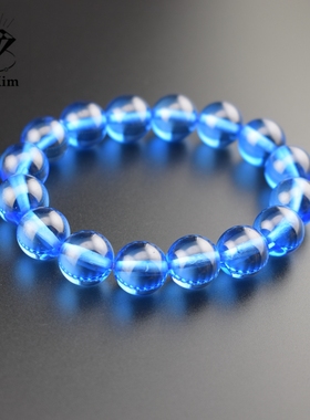 情侣款培育蓝宝石时尚手链手串