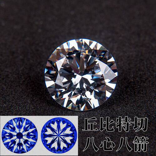 正品D色莫桑石裸石裸钻美国进口1克拉moissanite戒指婚戒镶嵌宝石 - 图0