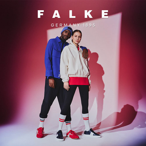 FALKE德国鹰客Dynamic中筒棉袜条纹四季柔软亲肤情侣男女袜12601 - 图3