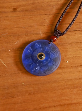 情侣款紫水晶吊坠项链