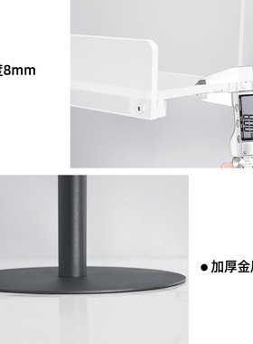 杂志展示架样板房轻奢水牌广告架子落地极简亚克力画册书籍展览架