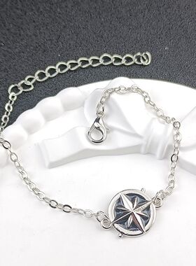 新款简约高级 饰品 指南针 首饰 明星 周边 应援手链简约甜酷手链