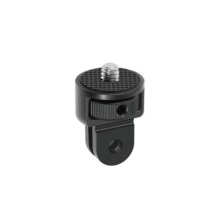 gopro铝合金配件头盔金属延长连接臂三脚架运动相机1/4转接头90度 - 图3