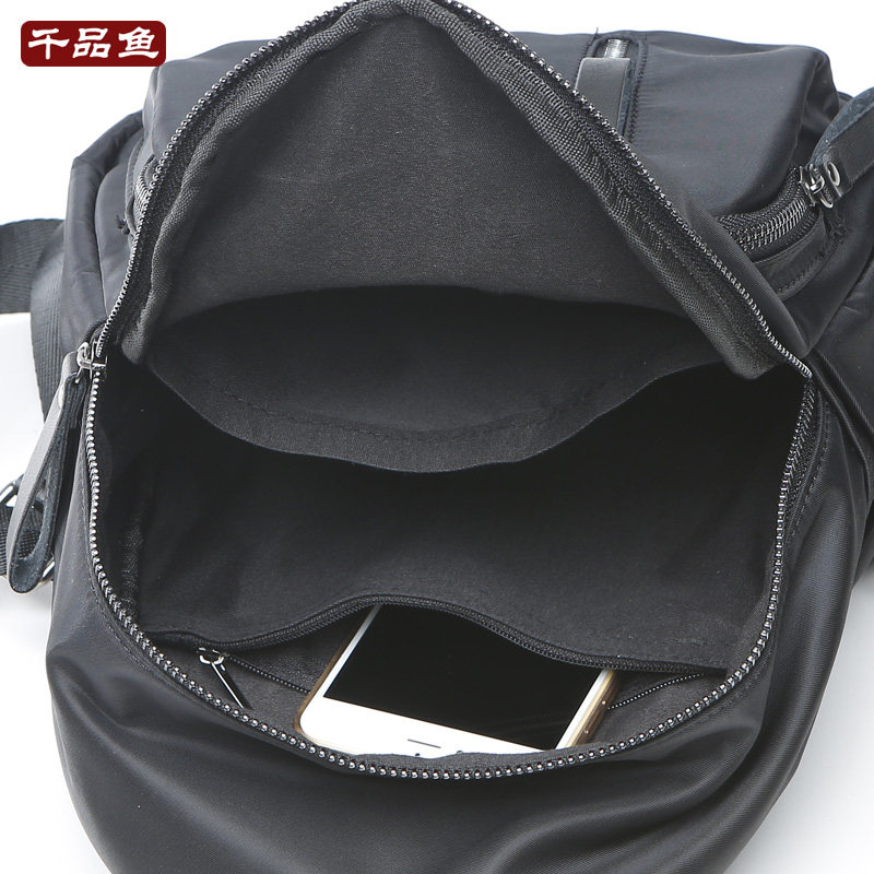 千品鱼韩潮迷你女包百搭街头双肩包 千品鱼双肩背包