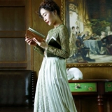 Осенние бархатные кружевные водоросли, винтажное платье, облегающий крой