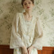 Face art hand embroidery suit French forest style ສາວ