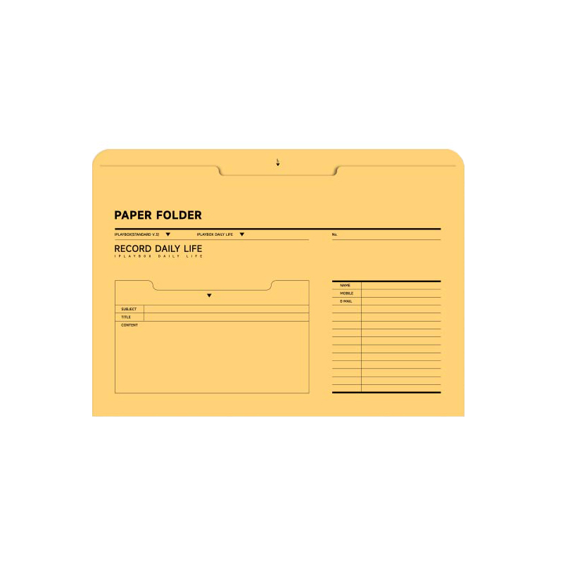 日本iPlaybox复古纸质档案袋A4文件夹资料袋票据收纳相片纸袋信封 - 图3