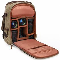 Photography Bag Outdoor Double Shoulder Digital Backpack Large Capacity Canvas Camera Backpack Bag Camera Bag Set