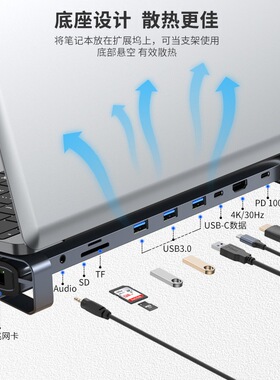 Type-C10合1笔记本扩展器USB