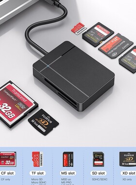 USB3.0+Type-C双头高速读卡器