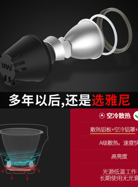 雅尼726XLED头灯强光充电长续航