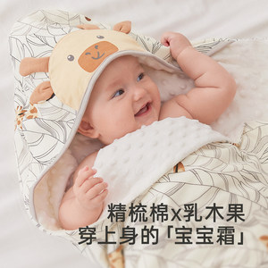 英氏包被婴儿春秋5A抗菌新生儿宝宝四季抱被恒温防惊跳包单秋冬款