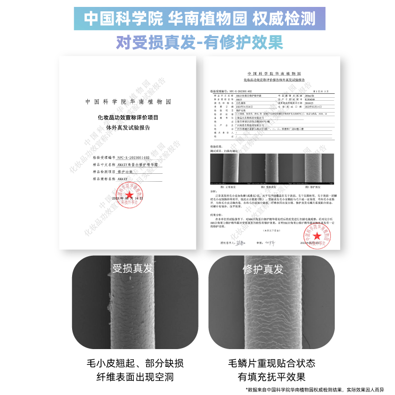 【七老板】AMAXY角蛋白修护精华角蛋白发膜修护强韧发丝根源修护 - 图1