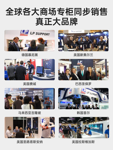 LP羽毛球护膝男运动员护具女专业打羽毛球保护膝盖固定专用髌骨带 - 图3