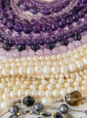 日本中古项链vintage水晶男女