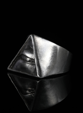 纯银指环荷鲁斯之眼男士复古