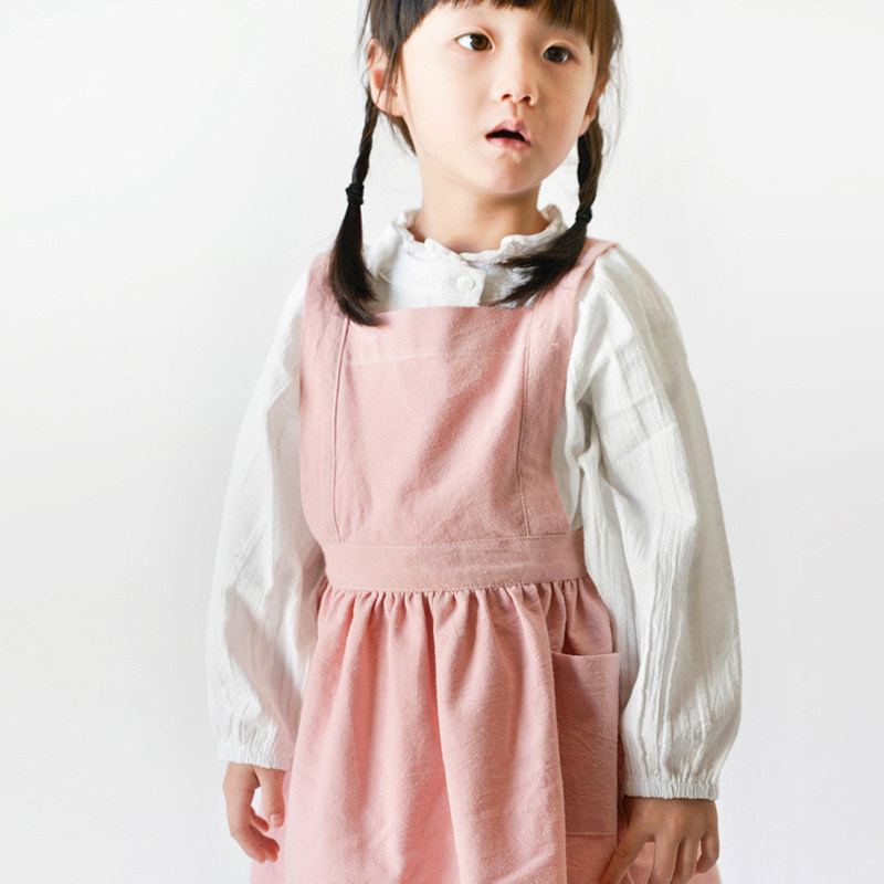 7607韩版时尚纯棉幼儿园宝宝吃饭围裙小儿童围兜画画反穿罩衣围腰,淘宝优惠券,粉丝福利购,淘宝优惠卷