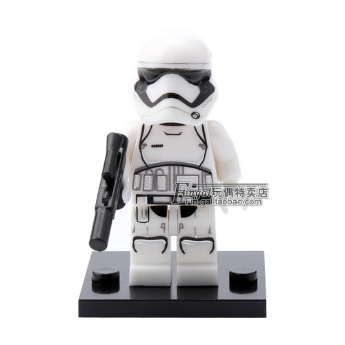 国产积木积木STAR WARS星球大战人仔黑武士克隆白兵军事拼装玩具 - 图1