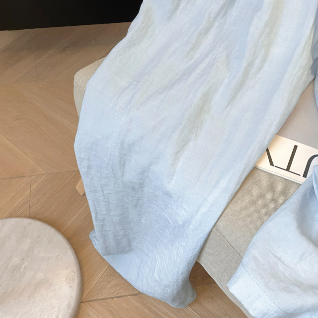 ໂສ້ງຂາຍາວແອວສູງ 2026 ໂສ້ງ tencel linen ແບບໃໝ່