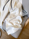 Little C Home White Loose Textured Wide Leg Pants Women's 2026 Spring Contrast Color Lazy Style Straight Versatile Casual Pants