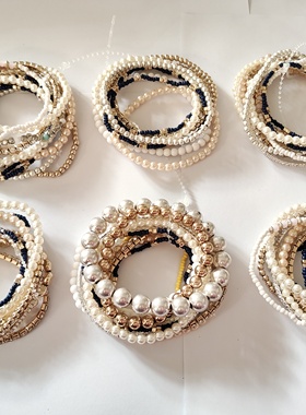 每组不同随机发气质简约串珠多条手链欧美时尚百搭腕饰学生女g29