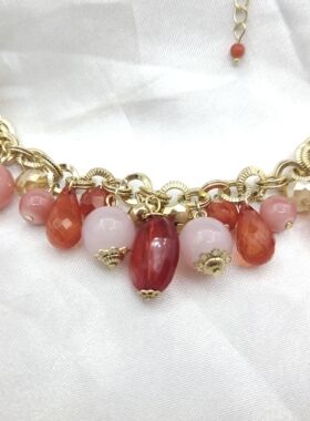 气质简约树脂珠项链欧美流行时尚百搭女项饰 质感短款锁骨链潮g25