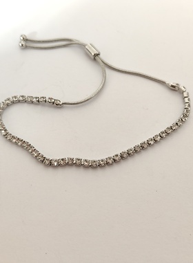 气质简约抽拉式手链欧美时尚百搭学生女个性日常手饰品腕饰微瑕10