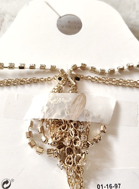 字母不同随机发气质镶钻卡通多层项链锁骨链短款欧美时尚百搭潮20