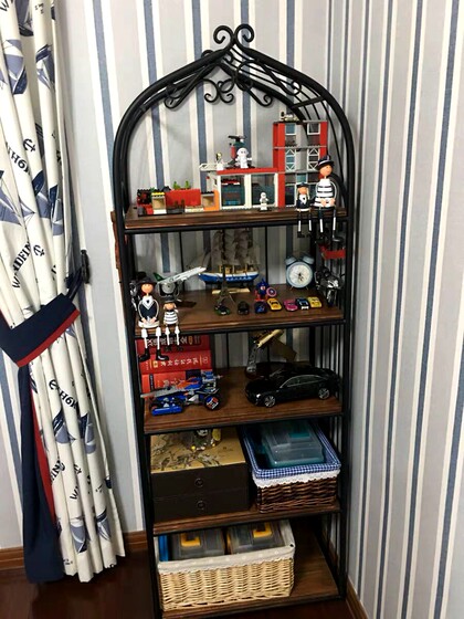 Display rack storage rack iron metal Nordic