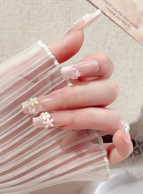 冰透五瓣花美甲饰品立体