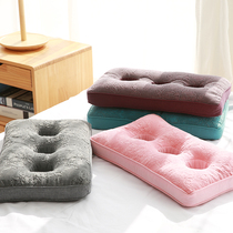 Triple Hole Ear Pillow Traditional Buckwheat Wheat Adult Home Side Sleeper Rectangular Hard Pillow Old Man Health Care Ear Pillow