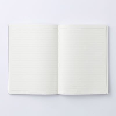 Muji's smooth horizontal grid is suitable for high-quality notebooks
