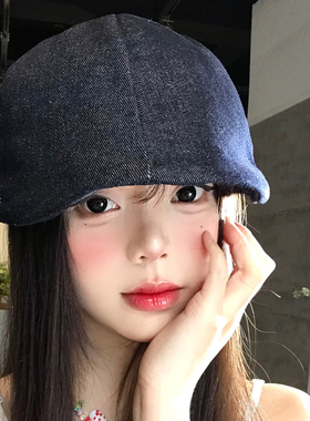 日系复古牛仔前进帽女春夏季薄款