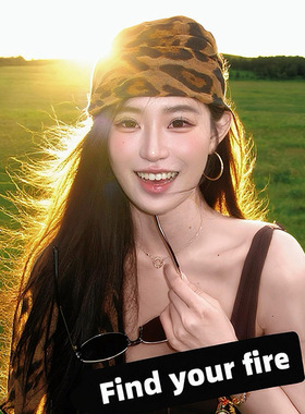 千禧辣妹风豹纹丝巾女包头头巾