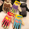 Dopamine contrast color riding motorcycle gloves women's summer