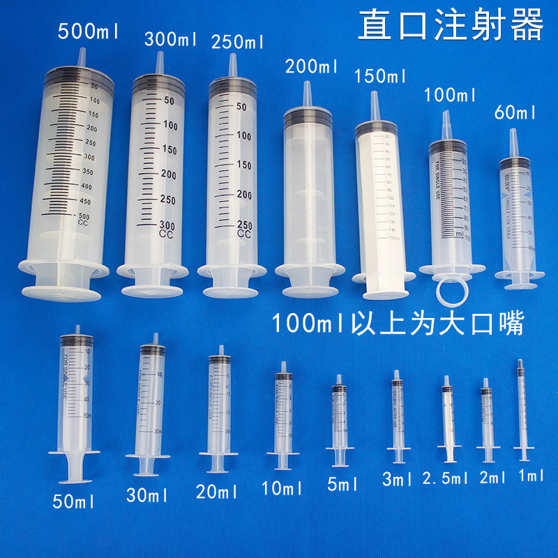 工业用注射器大号螺口直口农业给药器小号液体墨水分装滴胶水针筒 - 图0