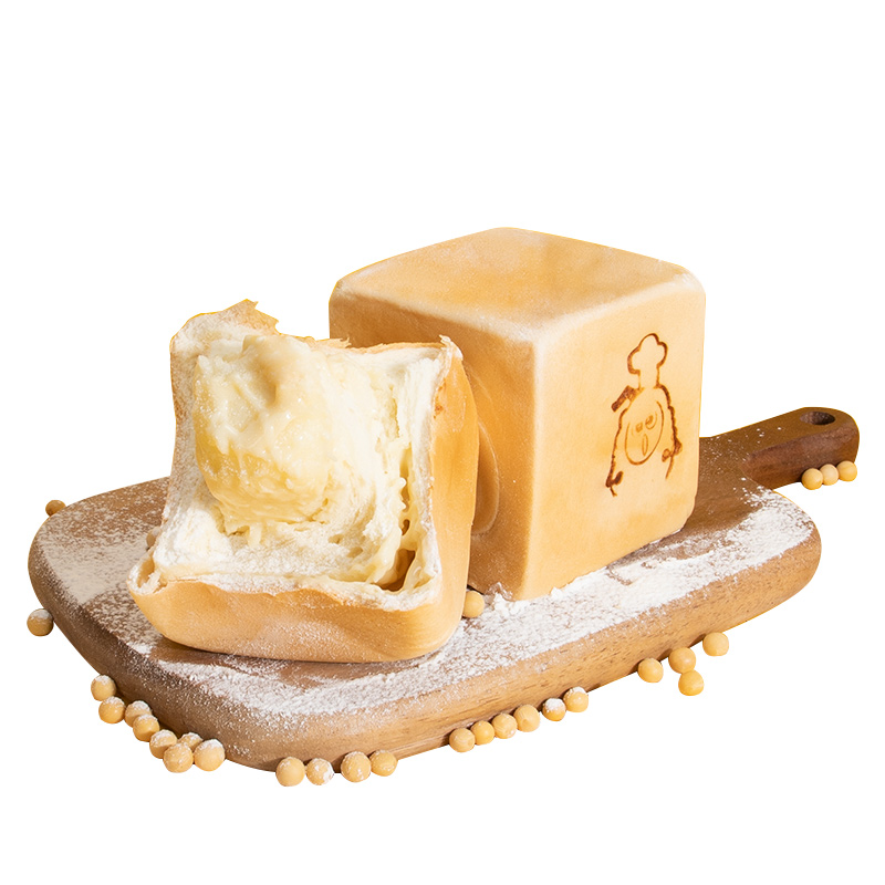 甜苦瓜 蔓越莓咸蛋黄豆乳纯奶吐司面包手工面包早餐面包720g