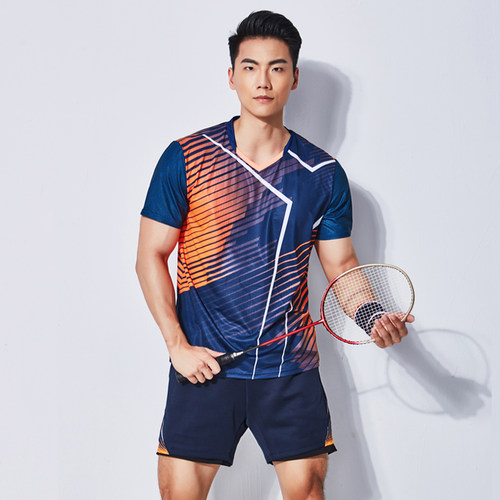 佩琪酷2026新款羽毛球服女款速干夏季短袖运动服套装男透气网球服 - 图2