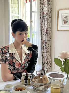 ECHOZOE张元英同款珍珠吊坠小方牌项链高级感锁骨颈链