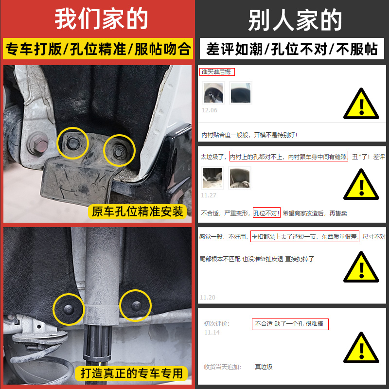 适四代新飞度改装件大全后轮内衬挡泥板来福酱专用降噪叶子内衬板-图3