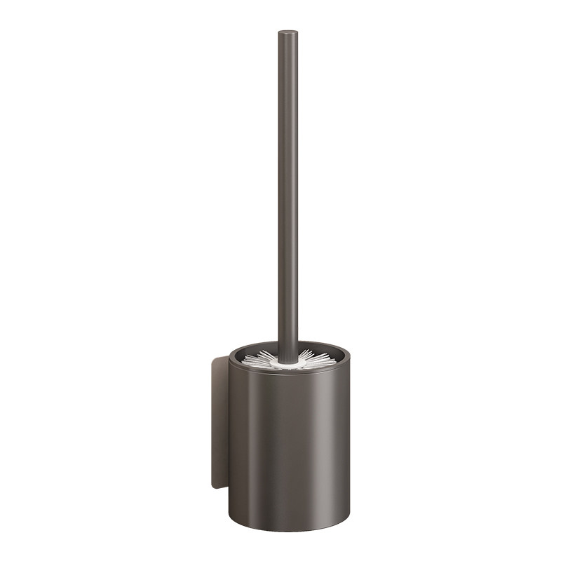 Space aluminum toilet brush without blind spots, toilet artifact brush, wall-mounted punch-free household bathroom cleaning utensils