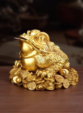 招财金蟾摆件金蝉家居客厅办公室装饰品店铺公司开业乔迁礼品