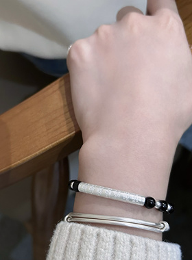 转运珠送女友礼物手串纯银新中式