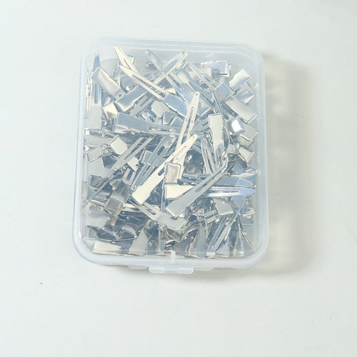 不锈钢定位夹盘发夹美发鸭嘴夹小烫发钢夹定位烫分区手推波纹夹子 - 图3